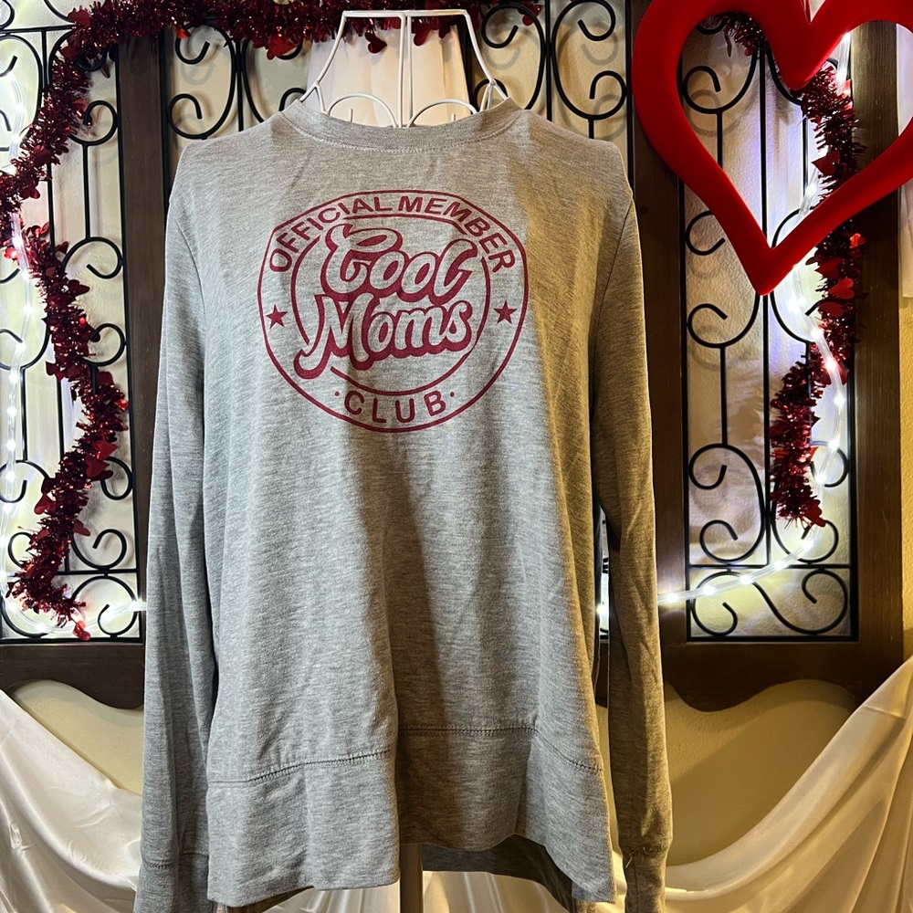 Cool Moms Club Gray Sweatshirt